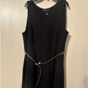 Lane Bryant black dress w/belt